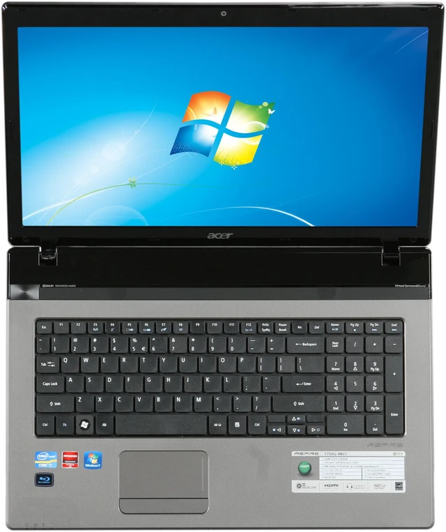 Alt view image 6 of 8 - Acer Aspire 17.3" Intel Core i7-2630QM 6GB Memory Windows 7 Home Premium 64-bit AS7750G-9807