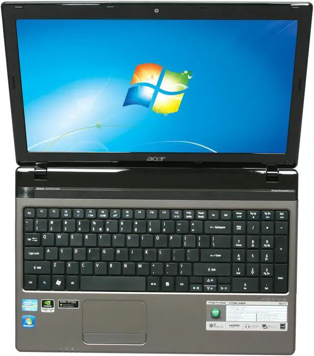 Alt view image 6 of 8 - Acer Laptop Aspire Intel Core i3-2310M 4GB Memory 500GB HDD NVIDIA GeForce GT 520M 15.6" Windows 7 Home Premium 64-bit AS5750G-6804