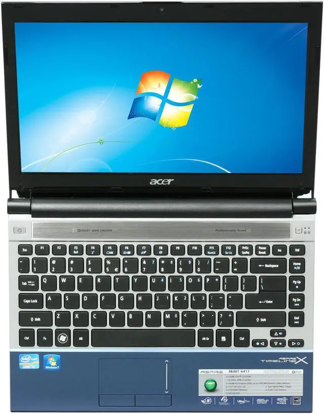Alt view image 6 of 8 - Acer Laptop Aspire TimelineX Intel Core i3-2310M 4GB Memory 500GB HDD Intel HD Graphics 3000 13.3" Windows 7 Home Premium 64-bit AS3830T-6417