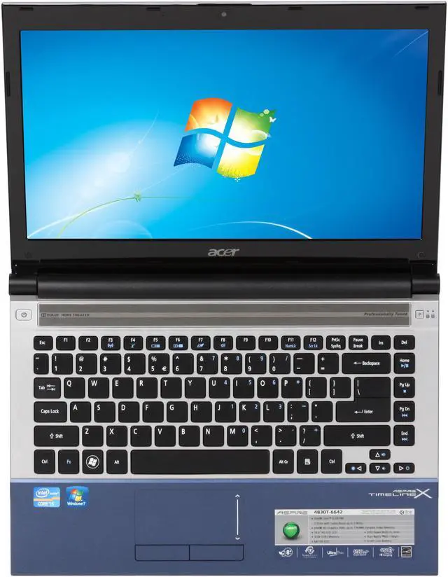 Alt view image 6 of 8 - Acer Laptop Aspire TimelineX Intel Core i5-2410M 4GB Memory 640GB HDD Intel HD Graphics 3000 14.0" Windows 7 Home Premium 64-bit AS4830T-6642