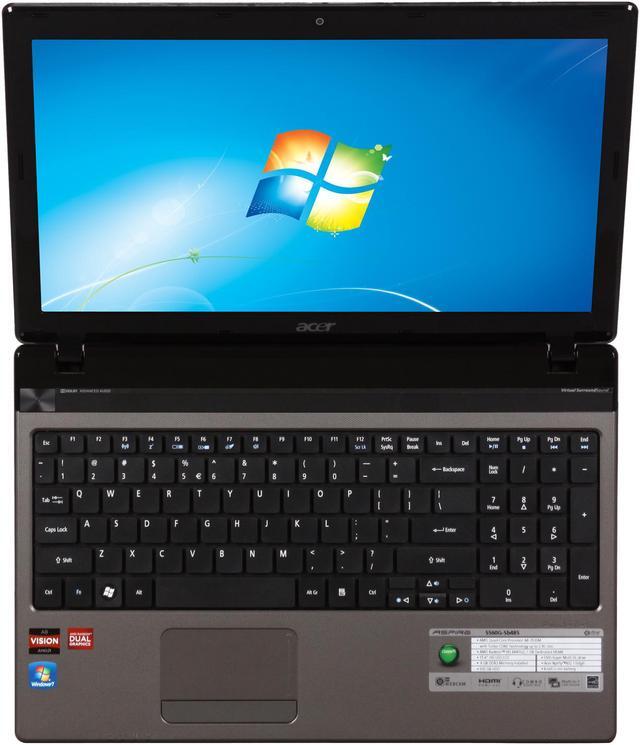 Alt view image 6 of 8 - Acer Laptop Aspire AMD A8-3500M 4GB Memory 500GB HDD AMD Radeon HD 6470M 15.6" Windows 7 Home Premium 64-bit AS5560G-SB485