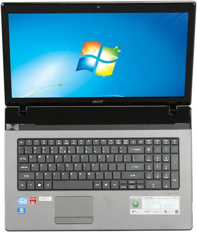 Alt view image 6 of 8 - Acer Laptop Aspire Intel Core i5-2410M 4GB Memory 640GB HDD AMD Radeon HD 6650M 17.3" Windows 7 Home Premium 64-bit AS7750G-6444