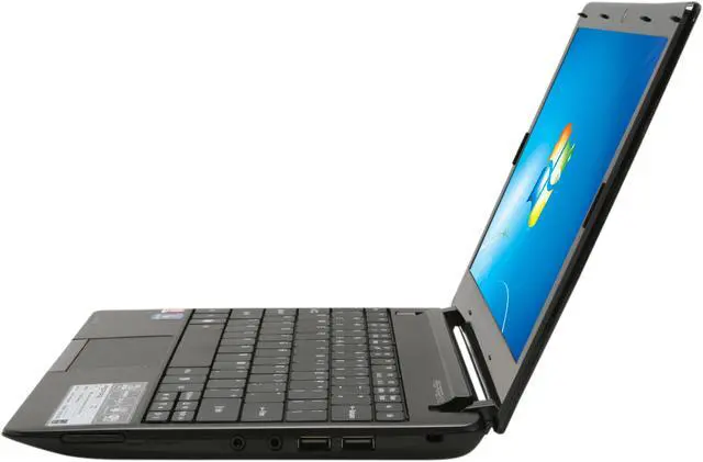 Alt view image 2 of 8 - Acer Aspire One AO722-BZ454 Espresso Black AMD Dual-Core Processor C-50 (1.00 GHz) 11.6" 2GB Memory 250GB HDD Netbook