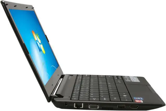 Alt view image 4 of 8 - Acer Aspire One AO722-BZ848 Espresso Black AMD Dual-Core Processor C-50 (1.00 GHz) 11.6" 4GB Memory 500GB HDD Netbook