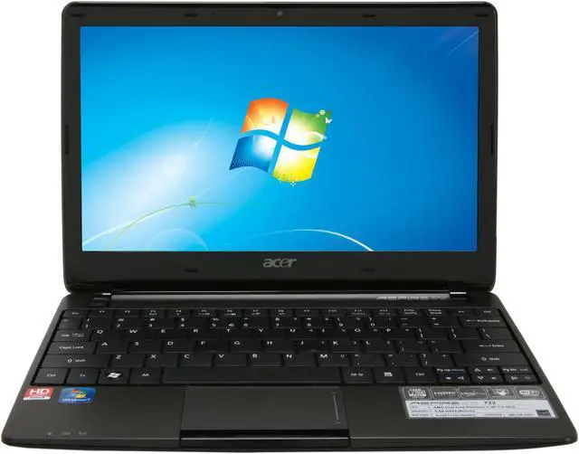 Alt view image 5 of 8 - Acer Aspire One AO722-BZ848 Espresso Black AMD Dual-Core Processor C-50 (1.00 GHz) 11.6" 4GB Memory 500GB HDD Netbook