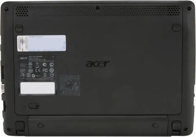 Alt view image 7 of 8 - Acer Aspire One AO722-BZ848 Espresso Black AMD Dual-Core Processor C-50 (1.00 GHz) 11.6" 4GB Memory 500GB HDD Netbook