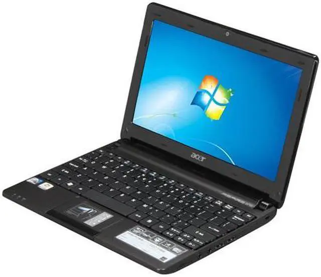 Alt view image 2 of 9 - Acer Aspire One AOD257-13404 Espresso Black Intel Atom N455(1.66 GHz) 10.1" WSVGA 1GB Memory 250GB HDD Netbook