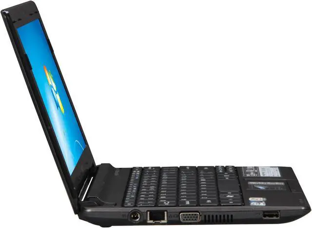 Alt view image 6 of 9 - Acer Aspire One AOD257-13404 Espresso Black Intel Atom N455(1.66 GHz) 10.1" WSVGA 1GB Memory 250GB HDD Netbook