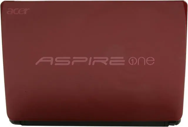 Alt view image 3 of 8 - Acer Aspire One AOD257-13836 Burgandy Red Intel Atom N570(1.66 GHz) 10.1" WSVGA 1GB Memory 250GB HDD Netbook
