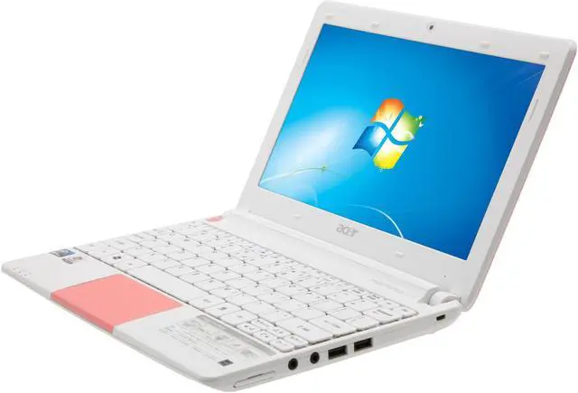 Main image of Acer Aspire One Happy 2 AOHAPPY2-1499 Strawberry Yogurt Intel Atom N570(1.66 GHz) 10.1" WSVGA 1GB Memory 250GB HDD Netbook