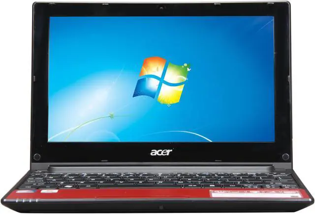 Alt view image 5 of 8 - Acer Aspire One AOD255E-13111 Red Intel Atom N455(1.66 GHz) 10.1" WSVGA 1GB Memory 250GB HDD Netbook