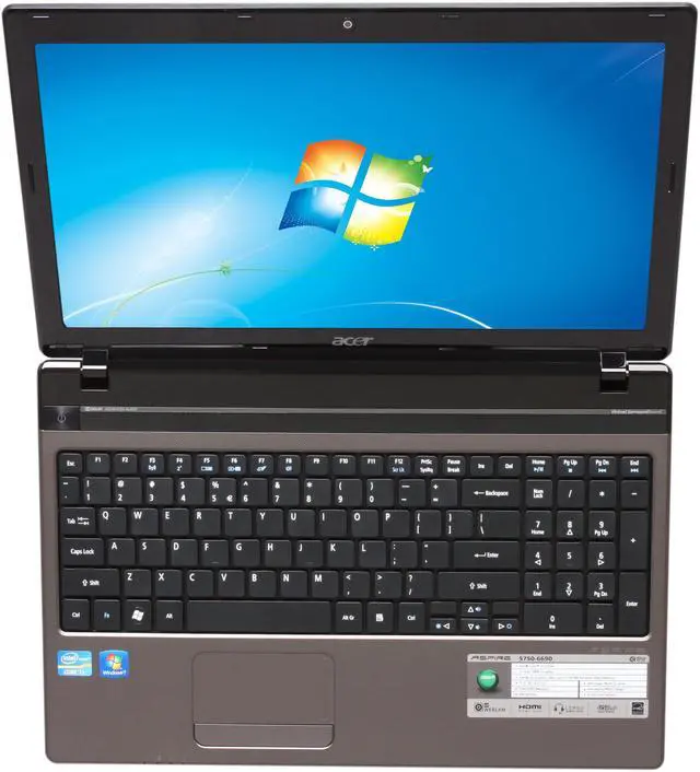 Alt view image 6 of 8 - Acer Laptop Aspire Intel Core i3-2310M 6GB Memory 500GB HDD Intel HD Graphics 15.6" Windows 7 Home Premium 64-Bit AS5750-6690