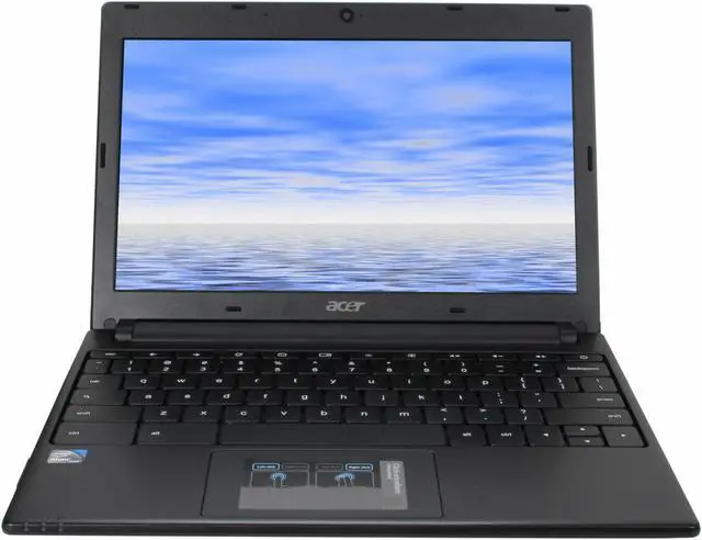 Alt view image 5 of 8 - Acer AC700-1099 Chromebook Intel Atom N570(1.66GHz) 11.6" 2GB Memory DDR3 1333 16GB SSD HDD WIFI Only