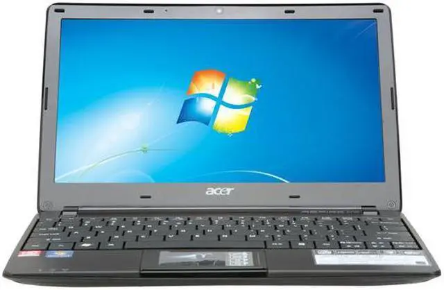 Alt view image 5 of 8 - Acer Aspire One AO722-0418 Espresso Black AMD Dual-Core Processor C-60 (1.00 GHz) 11.6" 4GB Memory 500GB HDD Netbook