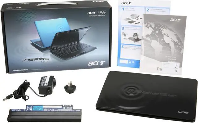 Alt view image 8 of 8 - Acer Aspire One AO722-0473 Espresso Black AMD Dual-Core Processor C-60 (1.00 GHz) 11.6" 2GB Memory 320GB HDD Netbook