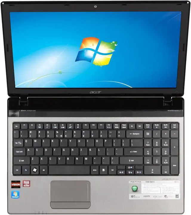 Alt view image 6 of 8 - Acer Laptop Aspire AMD A8-3500M 4GB Memory 500GB HDD AMD Radeon HD 6620G 15.6" Windows 7 Home Premium 64-bit AS5560-Sb613