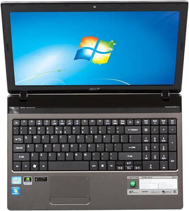 Alt view image 6 of 8 - Acer Laptop Aspire Intel Core i3-2330M 4GB Memory 500GB HDD NVIDIA GeForce GT 520M 15.6" Windows 7 Home Premium 64-Bit AS5750G-6873