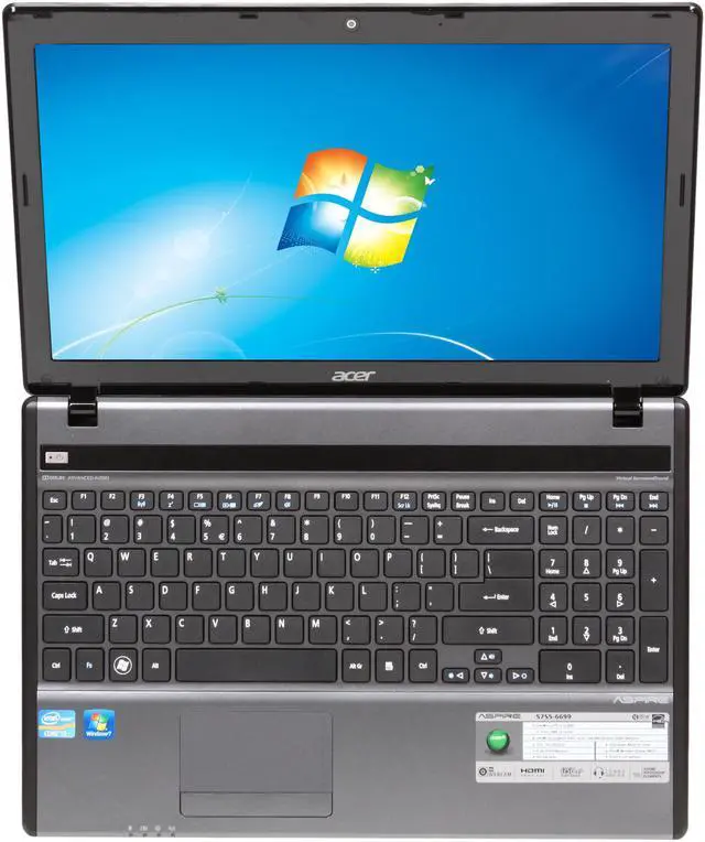 Alt view image 6 of 8 - Acer Laptop Aspire Intel Core i3-2330M 4GB Memory 500GB HDD Intel HD Graphics 3000 15.6" Windows 7 Home Premium 64-Bit AS5755-6699