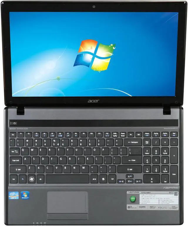Alt view image 6 of 8 - Acer Laptop Aspire Intel Core i7-2670QM 4GB Memory 500GB HDD Intel HD Graphics 3000 15.6" Windows 7 Home Premium 64-Bit AS5755-9401