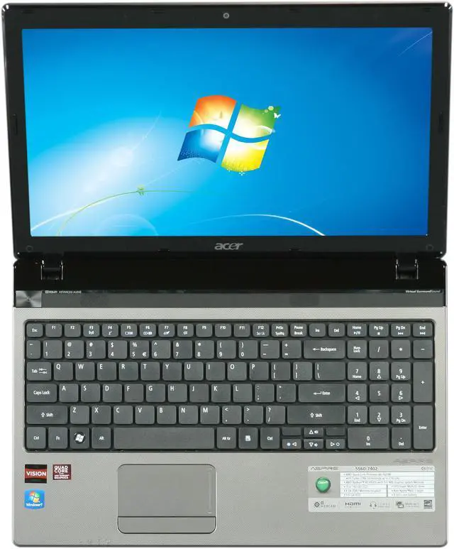 Alt view image 6 of 8 - Acer Laptop Aspire AMD A6-3420M 4GB Memory 500GB HDD AMD Radeon HD 6520G 15.6" Windows 7 Home Premium 64-Bit AS5560-7402