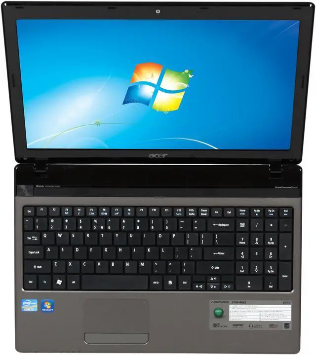 Alt view image 6 of 8 - Acer Laptop Aspire Intel Core i7-2670QM 4GB Memory 500GB HDD Intel HD Graphics 3000 15.6" Windows 7 Home Premium 64-Bit AS5750-9422