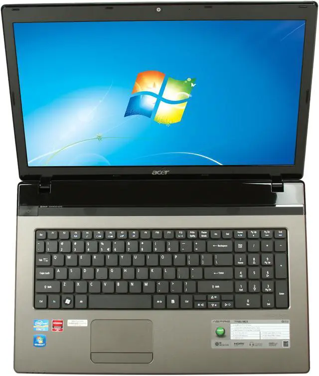 Alt view image 6 of 8 - Acer Laptop Aspire Intel Core i7-2670QM 8GB Memory 1TB HDD AMD Radeon HD 6650M 17.3" Windows 7 Home Premium 64-Bit AS7750G-9823