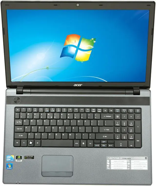 Alt view image 6 of 8 - Acer Laptop Aspire Intel Core i5-480M 4GB Memory 500GB HDD NVIDIA GeForce GT 610M 17.3" Windows 7 Home Premium 64-Bit AS7739G-6676