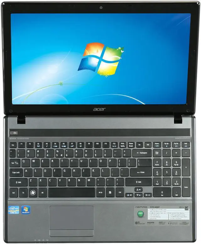 Alt view image 6 of 8 - Acer Laptop Aspire Intel Core i5-2450M 6GB Memory 500GB HDD Intel HD Graphics 3000 15.6" Windows 7 Home Premium 64-Bit AS5755-6647