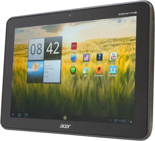 Alt view image 2 of 7 - Acer Iconia Tab A200-10g08u 1GB Memory 10.1" 1280 x 800 Tablet PC - Titanium Gray Android 3.2 Honeycomb (upgradable to Ice Cream Sandwich)