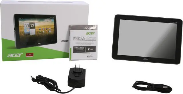 Alt view image 7 of 7 - Acer Iconia Tab A200-10g08u 1GB Memory 10.1" 1280 x 800 Tablet PC - Titanium Gray Android 3.2 Honeycomb (upgradable to Ice Cream Sandwich)