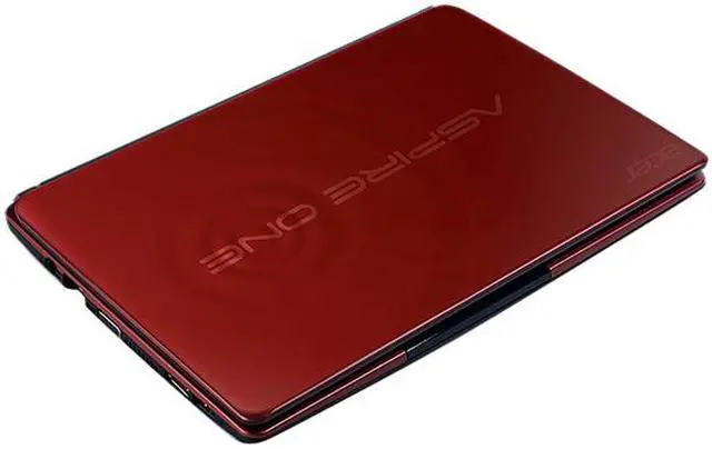 Alt view image 6 of 6 - Acer Aspire One AOD270-1628 Burgundy Red Intel Atom N2600(1.60 GHz) 10.1" WSVGA 1GB Memory 320GB HDD Netbook