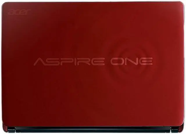 Alt view image 5 of 6 - Acer Aspire One AOD270-1628 Burgundy Red Intel Atom N2600(1.60 GHz) 10.1" WSVGA 1GB Memory 320GB HDD Netbook