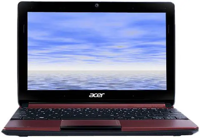 Alt view image 2 of 6 - Acer Aspire One AOD270-1628 Burgundy Red Intel Atom N2600(1.60 GHz) 10.1" WSVGA 1GB Memory 320GB HDD Netbook