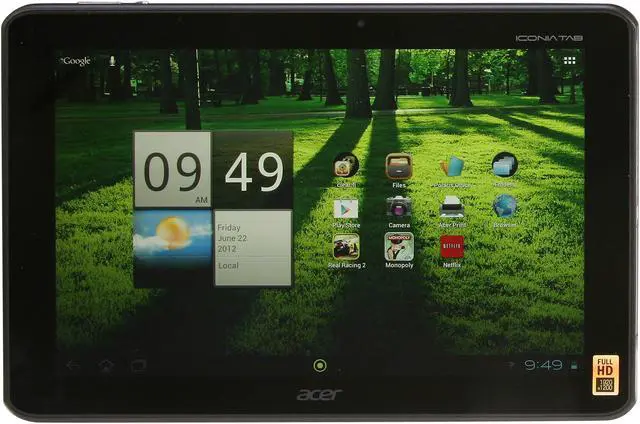 Main image of Acer Iconia Tab A Series A700-10k32u NVIDIA Tegra 3 1.30GHz 10.1" 1GB DDR2 Memory 32GB Tablet PC - Android 4.0 (Ice Cream Sandwich) - Black