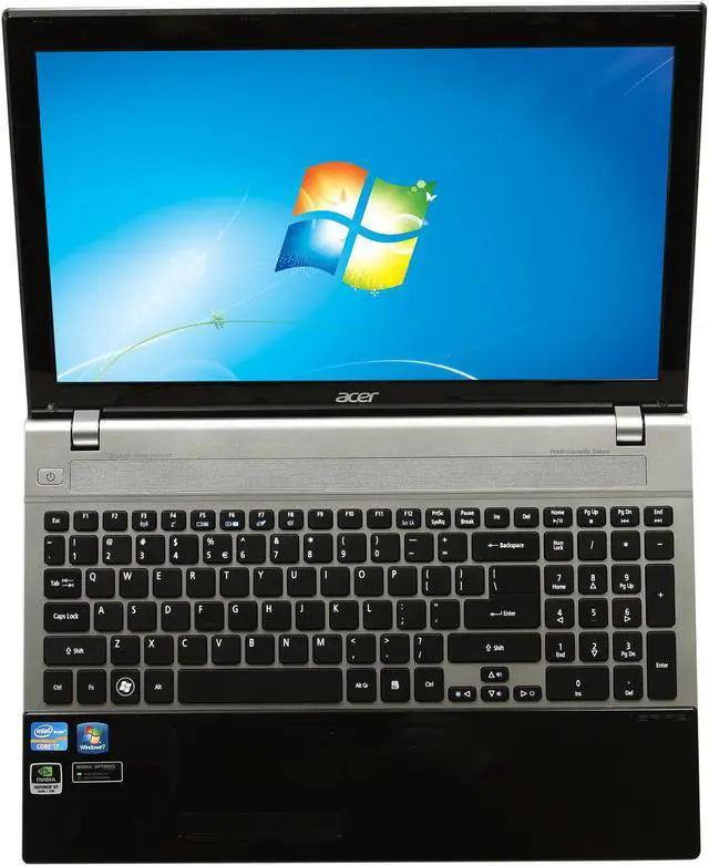 Alt view image 6 of 8 - Acer Laptop Aspire Intel Core i7-3610QM 6GB Memory 500GB HDD NVIDIA GeForce GT 640M 15.6" Windows 7 Home Premium 64-Bit V3-571G-9435