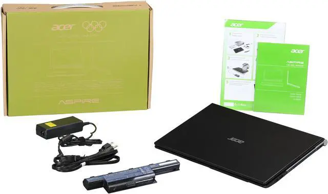 Alt view image 8 of 8 - Acer Laptop Aspire AMD A6-4400M 4GB Memory 500GB HDD AMD Radeon HD 7670M 15.6" Windows 7 Home Premium 64-Bit V3-551G-7696