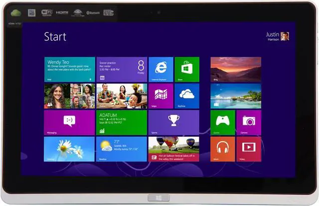 Alt view image 3 of 14 - Acer Iconia Tab W700-6691 4GB DDR3 Memory 11.6" 1920 x 1080 Slate Windows 8 64-bit