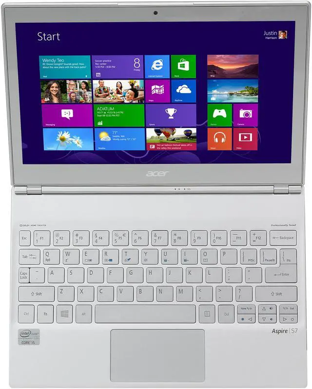 Alt view image 6 of 8 - Acer Aspire S7-191-6640 11.6" Touchscreen Convertible Ultrabook