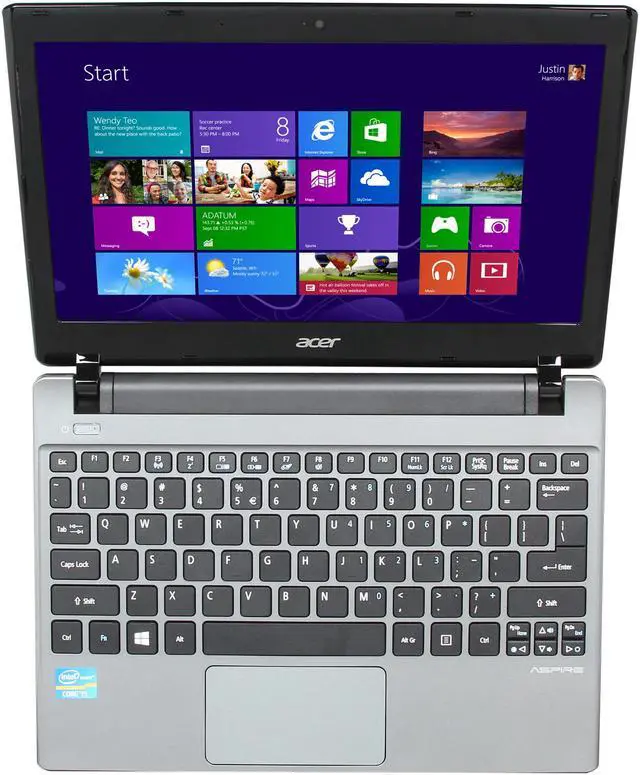 Alt view image 6 of 8 - Acer Laptop Aspire Intel Core i5-3317U 6GB Memory 500GB HDD Intel HD Graphics 4000 11.6" Windows 8 64-Bit V5-171-6422