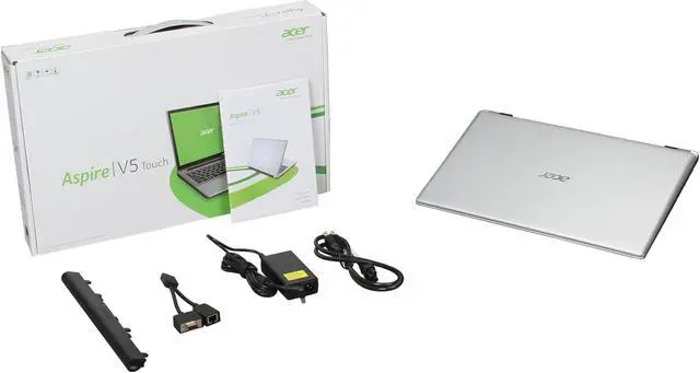 Alt view image 8 of 8 - Acer Laptop Aspire Intel Core i5-3317U 8GB Memory 750GB HDD Intel HD Graphics 4000 15.6" Touch Screen Windows 8 64-Bit V5-571P-6473