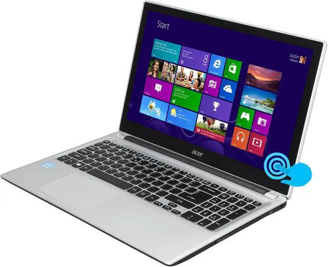 Main image of Acer Laptop Aspire Intel Core i5-3317U 8GB Memory 750GB HDD Intel HD Graphics 4000 15.6" Touch Screen Windows 8 64-Bit V5-571P-6473