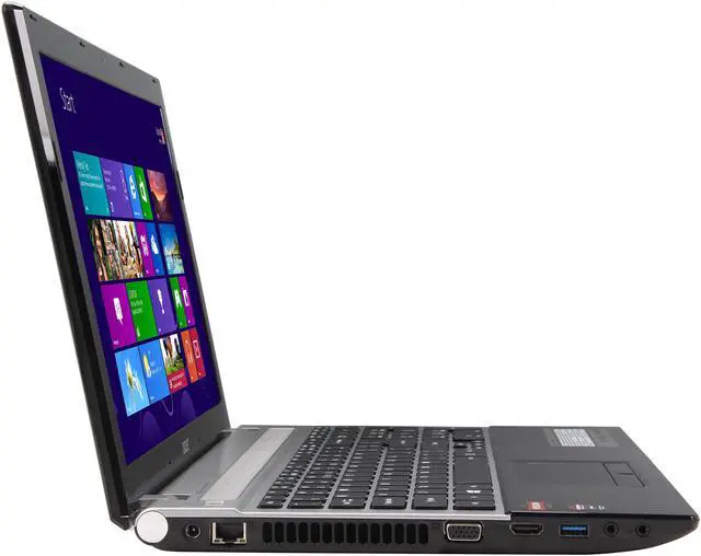 Alt view image 4 of 8 - Acer Laptop Aspire AMD A8-4500M 4GB Memory 500GB HDD AMD Radeon HD 7670M 15.6" Windows 8 V3-551G-8454