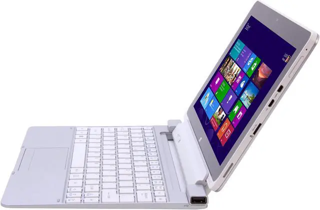 Alt view image 2 of 9 - Acer Iconia Tab W Series W510P-1406 Intel Atom Z2760 (1.80GHz) 10.1" 2GB Memory 64GB Tablet - Windows 8 Pro - Silver