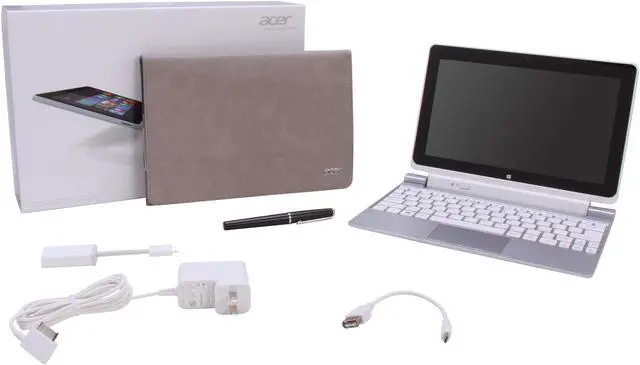 Alt view image 9 of 9 - Acer Iconia Tab W Series W510P-1406 Intel Atom Z2760 (1.80GHz) 10.1" 2GB Memory 64GB Tablet - Windows 8 Pro - Silver