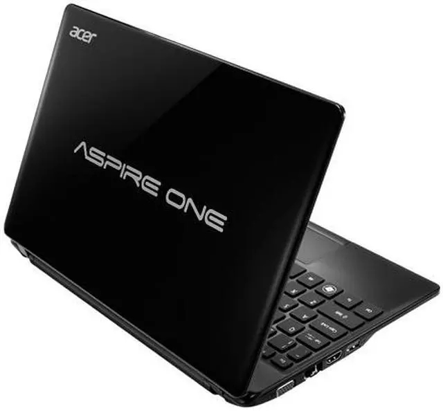 Alt view image 2 of 2 - Acer Aspire One AO725-0488 Volcano Black AMD Dual-Core Processor C-60 (1.00 GHz) 11.6" 4GB DDR3 Memory 320GB HDD Netbook