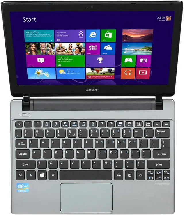 Alt view image 6 of 8 - Acer Laptop Aspire Intel Core i5-3337U 6GB Memory 500GB HDD Intel HD Graphics 4000 11.6" Windows 8 V5-171-6471