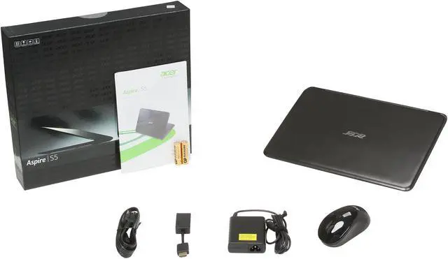 Alt view image 8 of 8 - Acer Aspire S5 Intel Core i5 4GB 128GB SSD 13.3" Ultrabook (S5-391-6495)