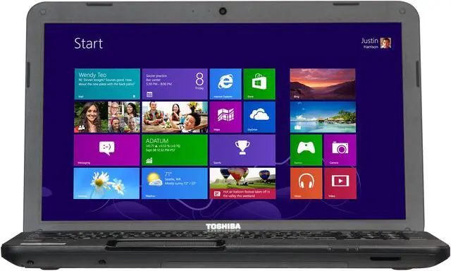 Alt view image 5 of 8 - TOSHIBA Laptop Satellite AMD E1-1200 4GB Memory 320GB HDD AMD Radeon HD 7310 15.6" Windows 8 C855D-S5340