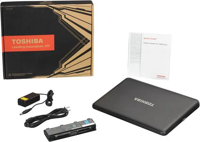 Alt view image 8 of 8 - TOSHIBA Laptop Satellite AMD E1-1200 4GB Memory 320GB HDD AMD Radeon HD 7310 15.6" Windows 8 C855D-S5340