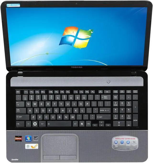 Alt view image 6 of 8 - TOSHIBA Laptop Satellite AMD A6-4400M 4GB Memory 640GB HDD AMD Radeon HD 7520G 17.3" Windows 7 Home Premium 64-Bit L875D-S7230